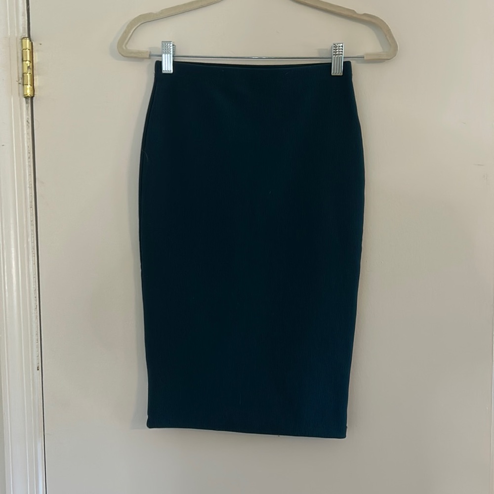 Forever21 teal pencil skirt size small